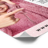 かわいいミニマルフォトグラファーカメラロゴマーケティング ポスター (角)