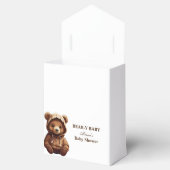 かわいいミニマルフォトベアーベビー素朴 フェイバーボックス (オープン)