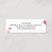 かわいいミニマルベビーシッター保育園 スキニー名刺 (裏面)