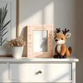 かわいいミニマルボホアローズ生まれたばかりのベビー誕生の状態 レーザー彫刻フレーム