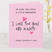 かわいいミニマルモダンスクリプトバレンタインデーカード カード (黄色い花)