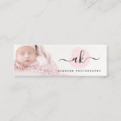 かわいいミニマル写真家カメラカスタムフォト スキニー名刺 (正面)