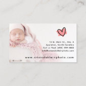 かわいいミニマル写真家カメラカスタムフォト 名刺 (裏面)