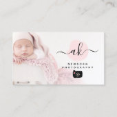 かわいいミニマル写真家カメラカスタムフォト 名刺 (正面)