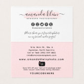 かわいいミニマル写真家カメラサンキューカード (内部フラット)