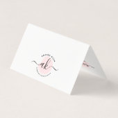 かわいいミニマル写真家カメラサンキューカード (裏面)