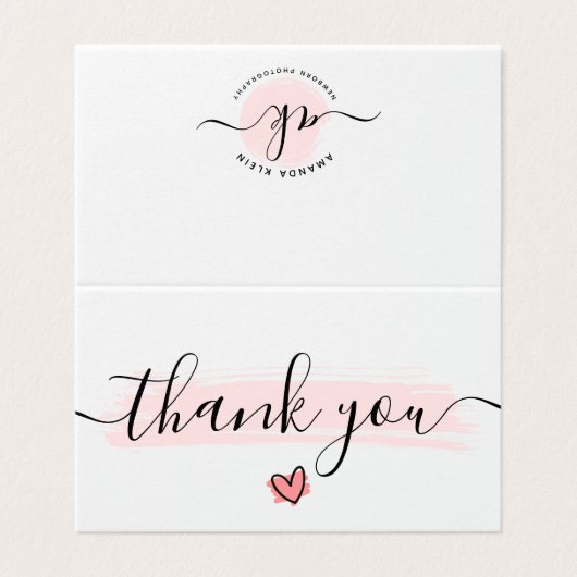 かわいいミニマル写真家カメラサンキューカード (外部フラット)