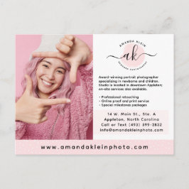 かわいいミニマル写真家カメラロゴマーケティング ポストカード