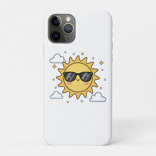 かわいいミニマル太陽のイラスト Case-Mate iPhoneケース (裏)