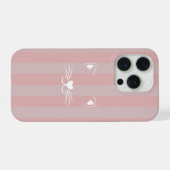 かわいいミニマル子猫イラストPhoneケース iPhoneケース (裏面横)