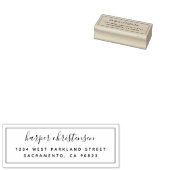 かわいいミニマル手書きスクリプト差出人住所 ラバースタンプ (押印)