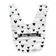 かわいいミニマル抽象芸術ラインラブブラック