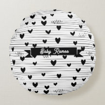 かわいいミニマル抽象芸術ラインラブブラック