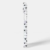 かわいいミニマル抽象芸術ラインラブブラック Case-Mate iPhoneケース (裏面 / 左)