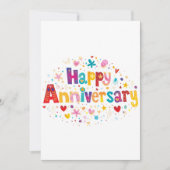 かわいいミニマル明るいカラフル記念日 シーズンカード (正面)