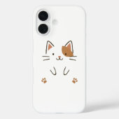 かわいいミニマル猫ケース Case-Mate iPhoneケース (裏面)
