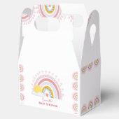 かわいいミニマル虹の太陽の赤ちゃんシャワー フェイバーボックス (オープン)