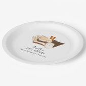 かわいいミニマルS'more Love & おもしろいベビーシャワー ペーパープレート (アングル)