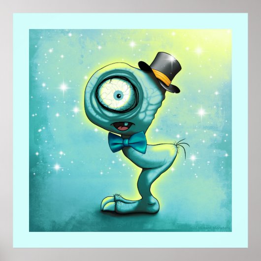 かわいいミニモンスターのMIMO ポスター (正面)