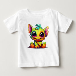 かわいいミニモンスターアニモアメリー ベビーTシャツ