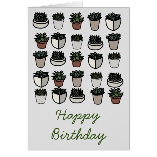 かわいいミニ多肉質パターン (正面)