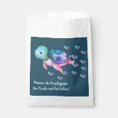 かわいいミムマザムラサキウミガメ フェイバーバッグ (正面)