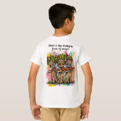 かわいいミュージカルツリーキャラクター Tシャツ (裏面フル)
