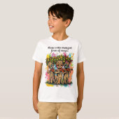 かわいいミュージカルツリーキャラクター Tシャツ (正面フル)