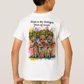 かわいいミュージカルツリーキャラクター Tシャツ (裏面)