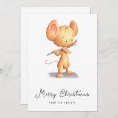 かわいいミュージシャンメリークリスマス シーズンカード (正面/裏面)