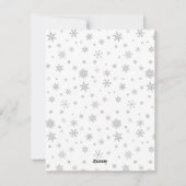 かわいいミョイのクリスマスキャットとサンタハット シーズンカード (裏面)