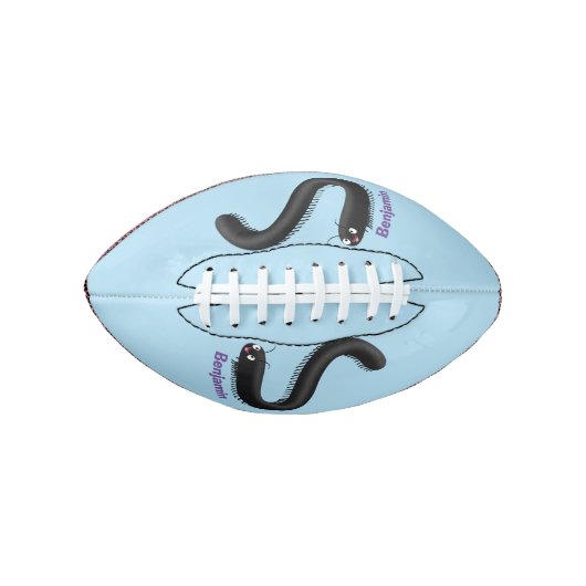 かわいいミリピードの漫画イラストレーション アメリカンフットボール (正面)