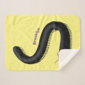 かわいいミリペードアニメイラストレーション シェルパブランケット (正面(横))