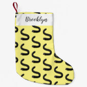 かわいいミリペードアニメイラストレーション スモールクリスマスストッキング (正面)