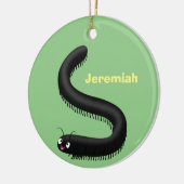 かわいいミリペードアニメイラストレーション セラミックオーナメント (左)