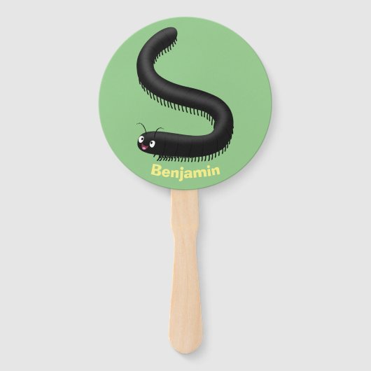 かわいいミリペードアニメイラストレーション ハンドファン (正面)