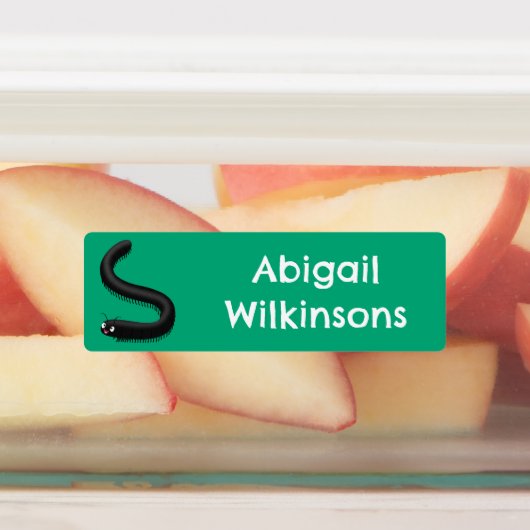 かわいいミリペードアニメイラストレーション パーソナライズされた ラベル (貼付)