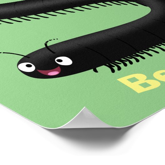 かわいいミリペードアニメイラストレーション ポスター (角)