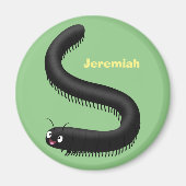 かわいいミリペードアニメイラストレーション マグネット (正面)