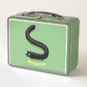 かわいいミリペードアニメイラストレーション メタルランチボックス (正面)