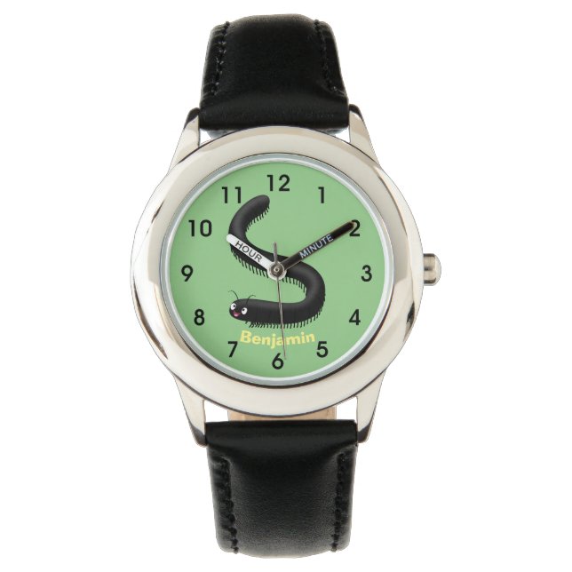 かわいいミリペードアニメイラストレーション 腕時計 (正面)