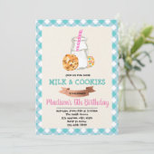 かわいいミルクとコーンパーティーの招待状 招待状 (スタンド正面)