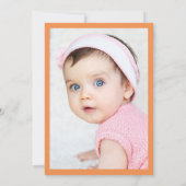 かわいいミルククッキー水彩写真最初の誕生日 招待状 (裏面)