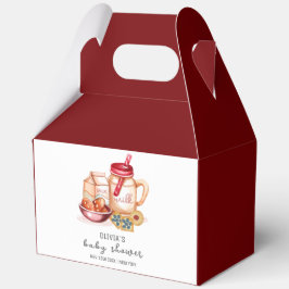かわいいミルク&クッキー男女兼用ベビーシャワー フェイバーボックス