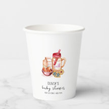 かわいいミルク&クッキー男女兼用ベビーシャワー