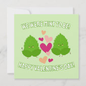 かわいいミントに恋して クラスの写真 バレンタインデー シーズンカード (正面)