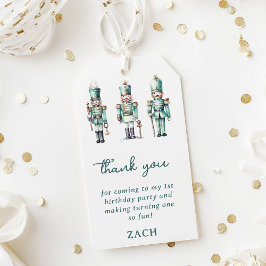 かわいいミントナツクラッカー1st誕生日ありがとう ギフトタグ