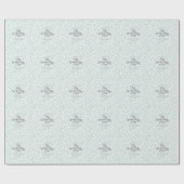 かわいいミント不気味キュート10月ベビーシャワー ラッピングペーパー (フラット)