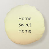 かわいいミーアカットがライトサンドベージュの上 ラウンドクッション (裏面)