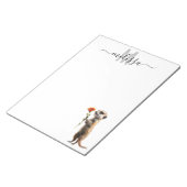 かわいいミーアカット 水彩 モノグラム 名前 ノート (アングル)